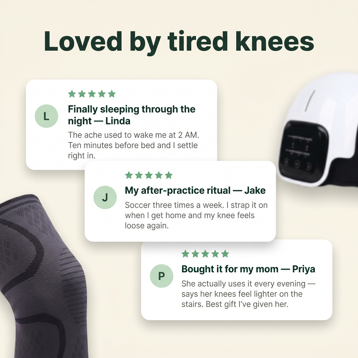 Loved by tired knees — owner stories